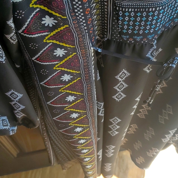 SAMI & JO Sides Paisley Boho 70's Style Hilo Decorative Crochet Dress M … - Picture 16 of 17